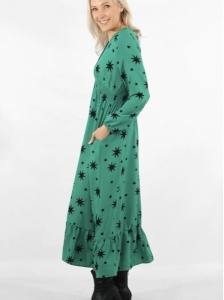 Midaxi Star Dress - Green